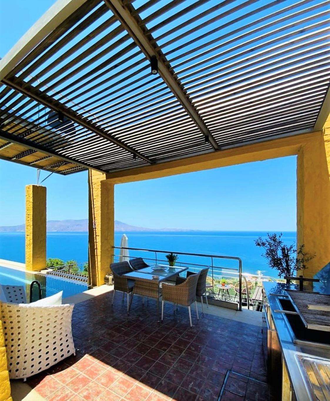 Beachfront Ravdoucha Epavlis Eleni Villa - Pool, Hot Tub, Gym, Sauna, Private Parking, Wifi Χανιά Εξωτερικό φωτογραφία