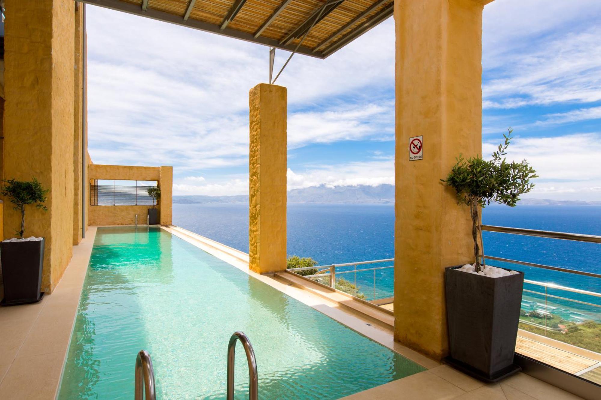 Beachfront Ravdoucha Epavlis Eleni Villa - Pool, Hot Tub, Gym, Sauna, Private Parking, Wifi Χανιά Εξωτερικό φωτογραφία