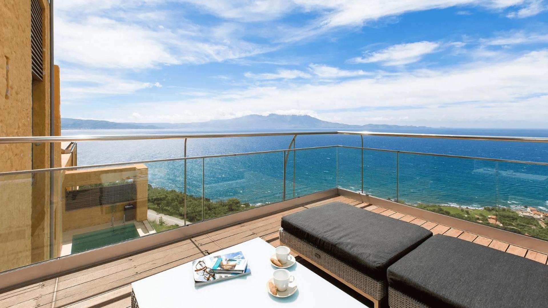 Beachfront Ravdoucha Epavlis Eleni Villa - Pool, Hot Tub, Gym, Sauna, Private Parking, Wifi Χανιά Εξωτερικό φωτογραφία
