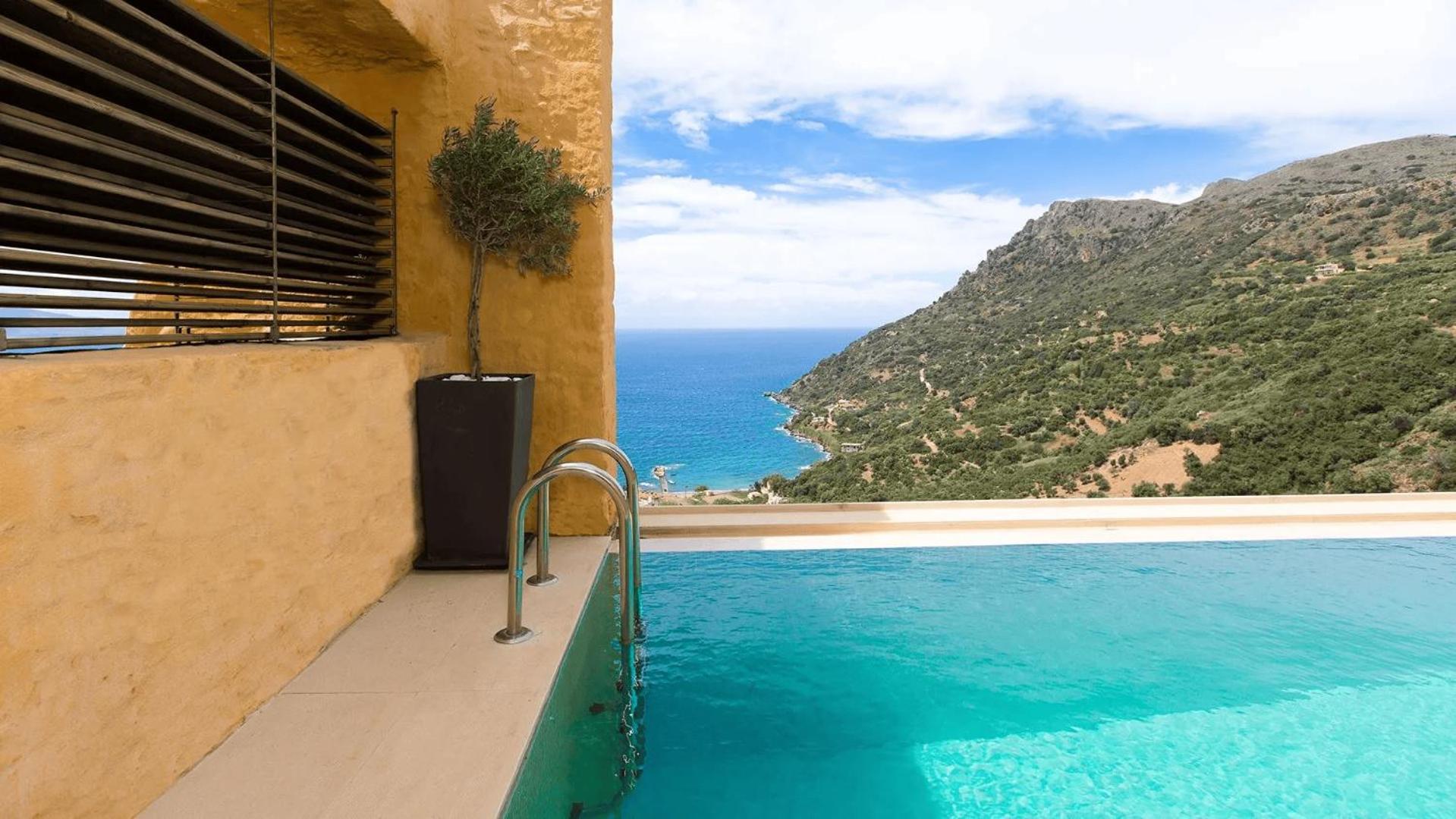 Beachfront Ravdoucha Epavlis Eleni Villa - Pool, Hot Tub, Gym, Sauna, Private Parking, Wifi Χανιά Εξωτερικό φωτογραφία